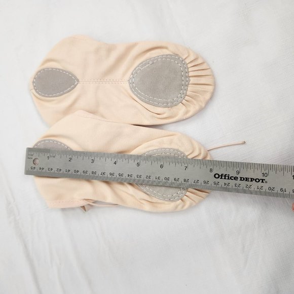 Dance Shoes Canvas Ballet Slippers Flat Elastic Straps 4MB - Picture 5 of 6